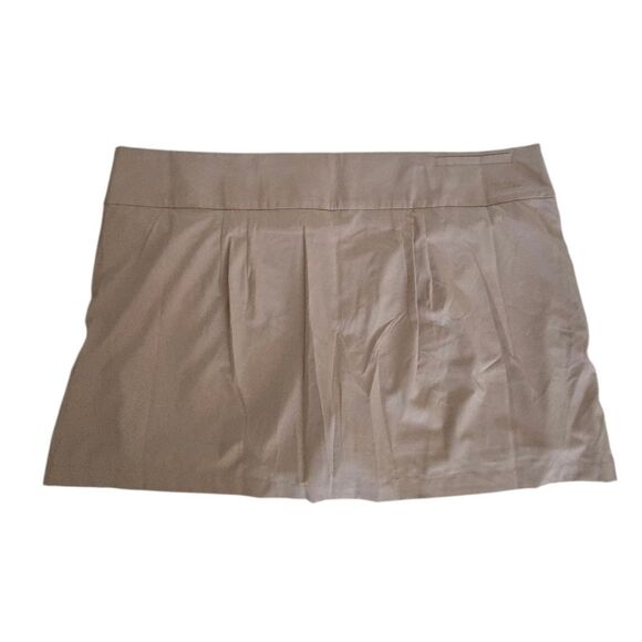 TEK GEAR Women's Woven Golf Skort 2XL Linden Wood Tan Activewear Relaxed Fit NOS - Picture 6 of 10
